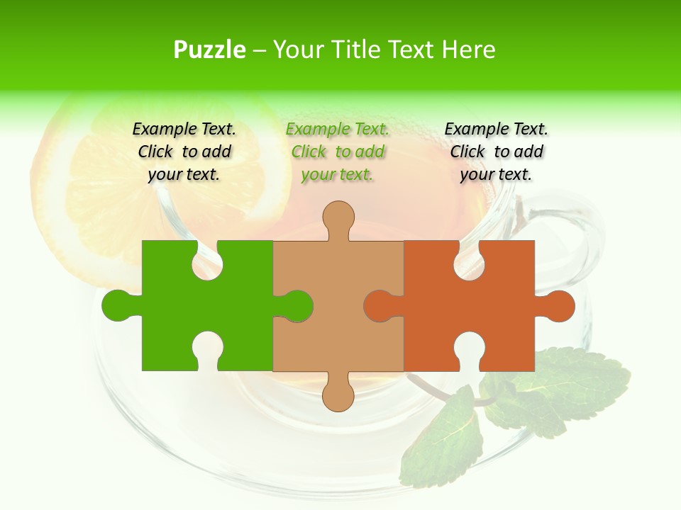 Tea Yellow Healthy Eating PowerPoint Template