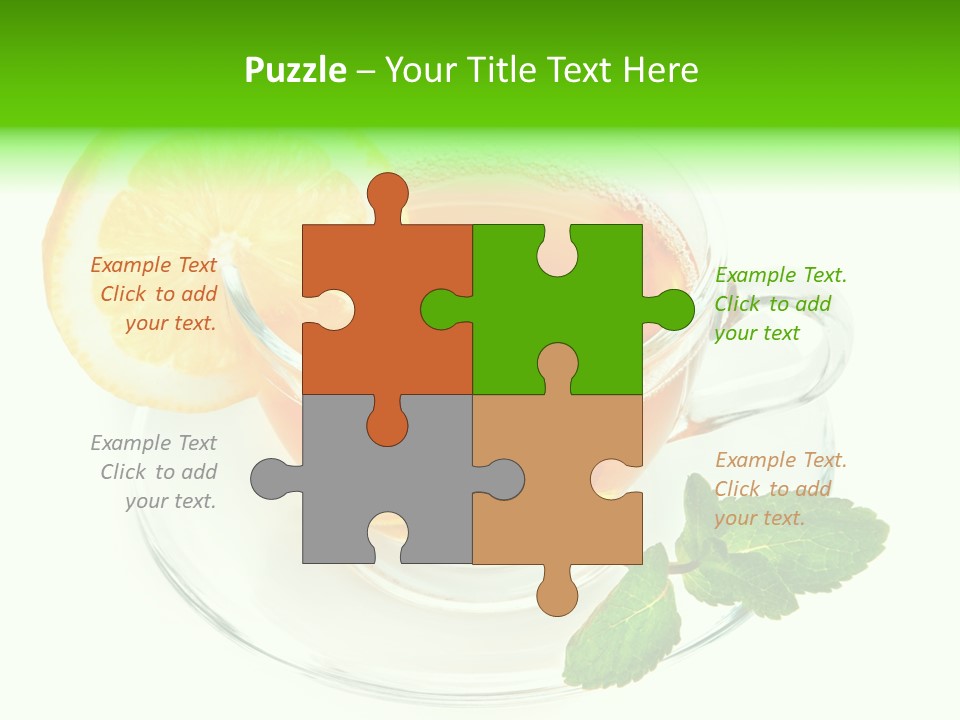 Tea Yellow Healthy Eating PowerPoint Template