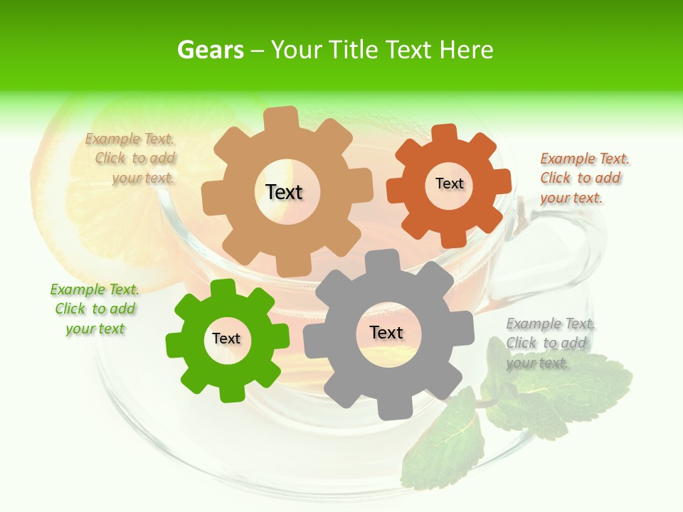 Tea Yellow Healthy Eating PowerPoint Template