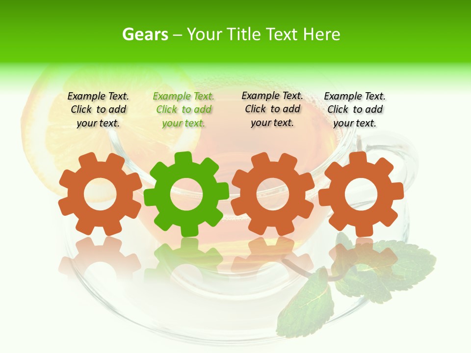 Tea Yellow Healthy Eating PowerPoint Template