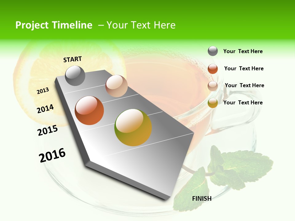 Tea Yellow Healthy Eating PowerPoint Template