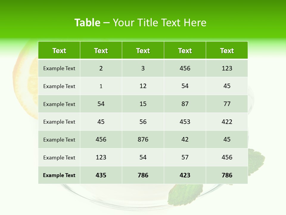 Tea Yellow Healthy Eating PowerPoint Template