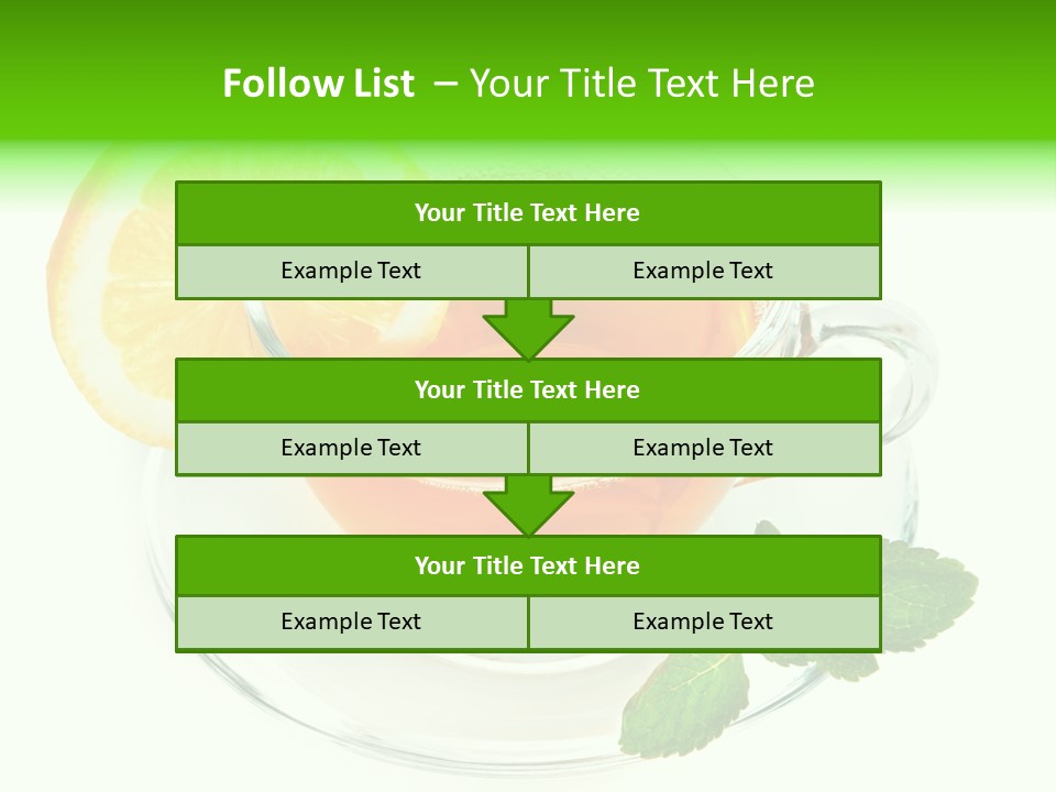 Tea Yellow Healthy Eating PowerPoint Template