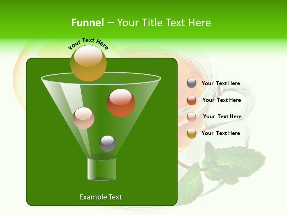 Tea Yellow Healthy Eating PowerPoint Template