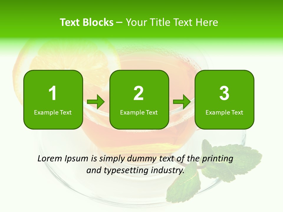 Tea Yellow Healthy Eating PowerPoint Template