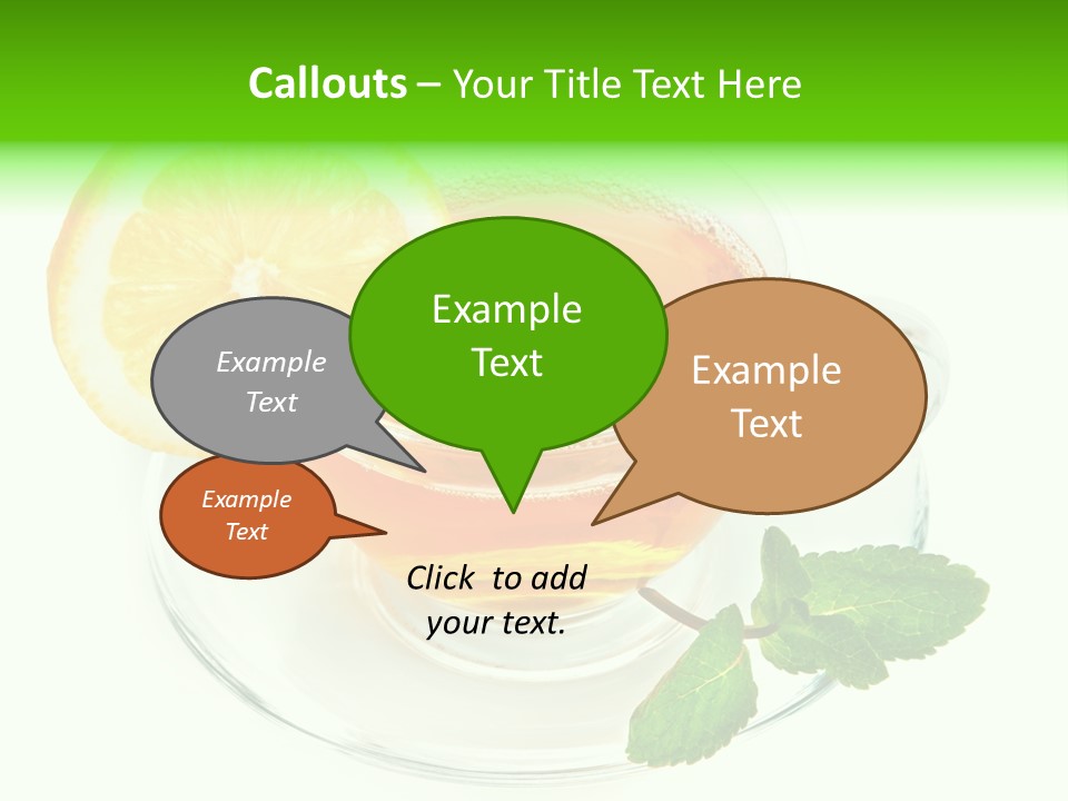 Tea Yellow Healthy Eating PowerPoint Template