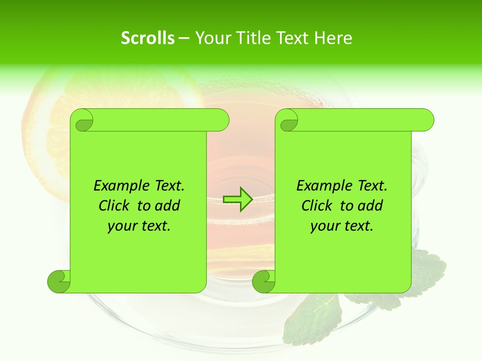 Tea Yellow Healthy Eating PowerPoint Template