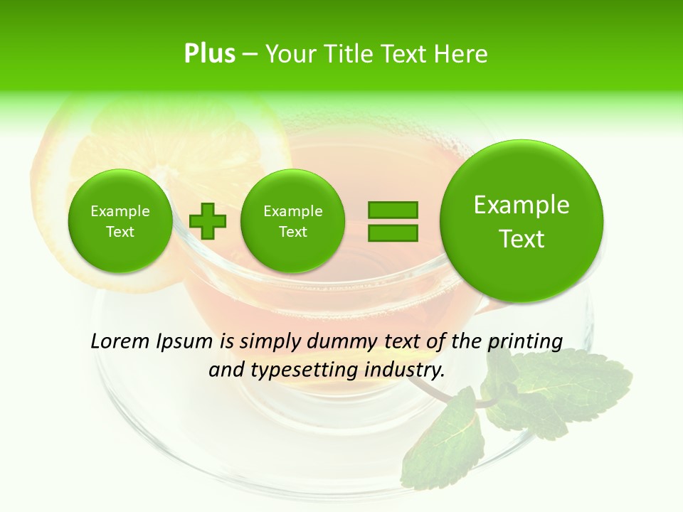 Tea Yellow Healthy Eating PowerPoint Template