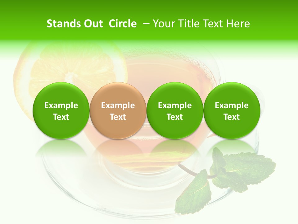 Tea Yellow Healthy Eating PowerPoint Template