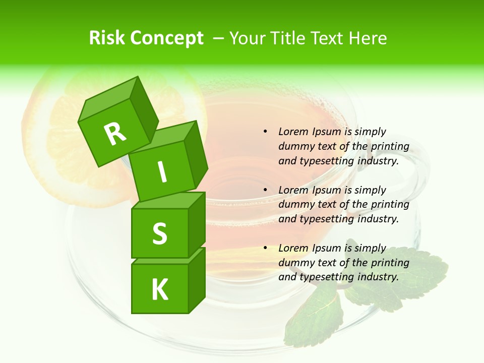 Tea Yellow Healthy Eating PowerPoint Template