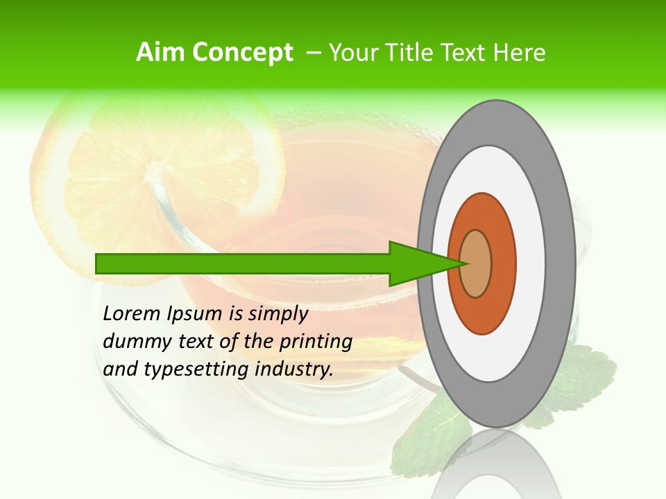 Tea Yellow Healthy Eating PowerPoint Template