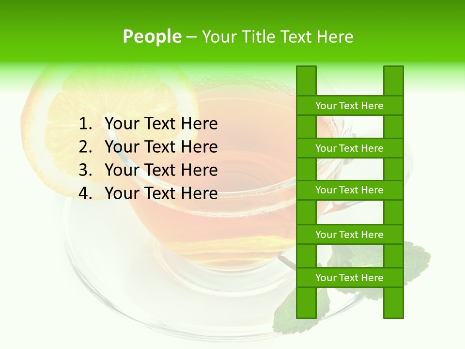 Tea Yellow Healthy Eating PowerPoint Template