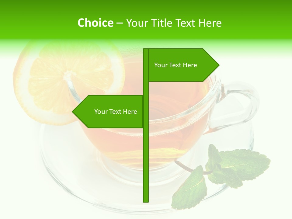 Tea Yellow Healthy Eating PowerPoint Template