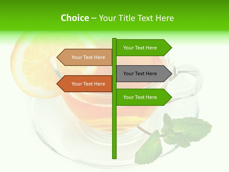 Tea Yellow Healthy Eating PowerPoint Template