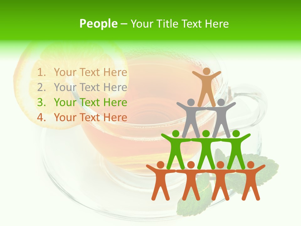 Tea Yellow Healthy Eating PowerPoint Template