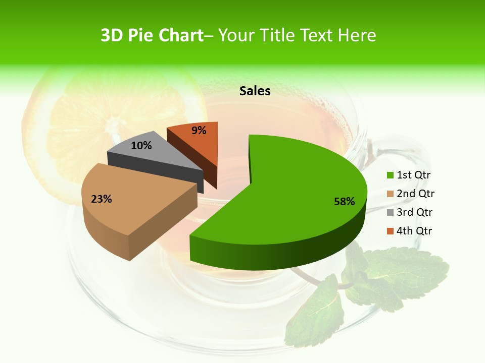 Tea Yellow Healthy Eating PowerPoint Template
