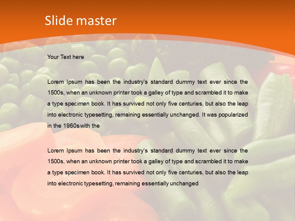 Portion Bean Colorful PowerPoint Template