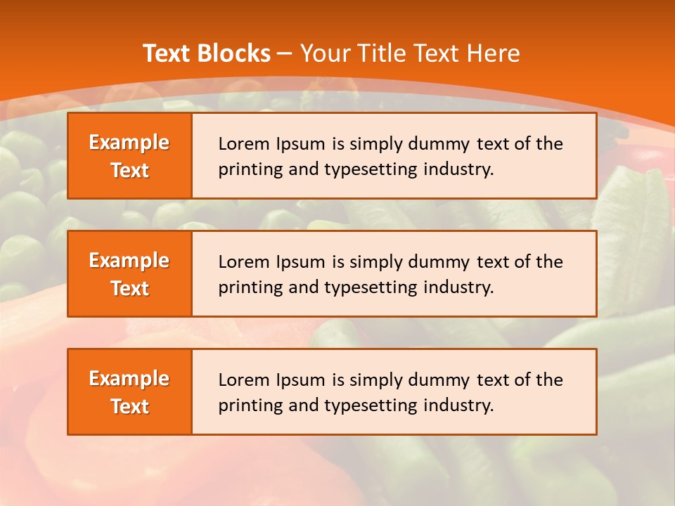 Portion Bean Colorful PowerPoint Template