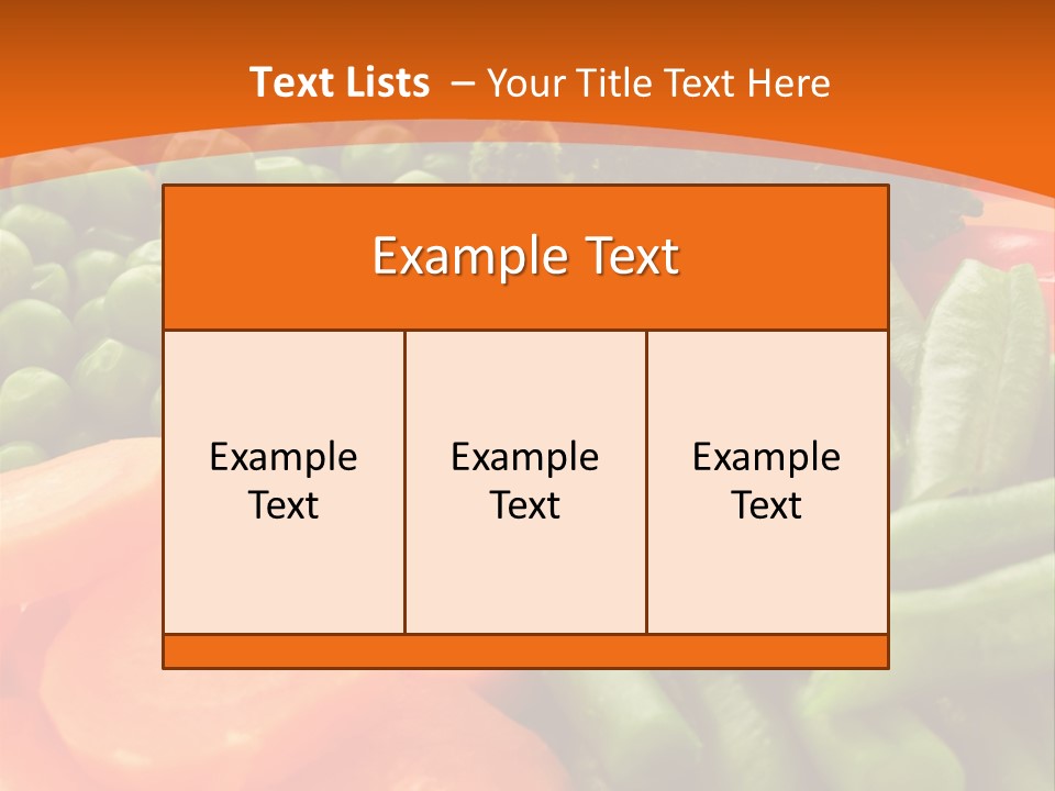 Portion Bean Colorful PowerPoint Template
