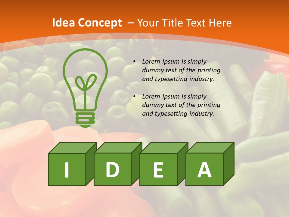 Portion Bean Colorful PowerPoint Template