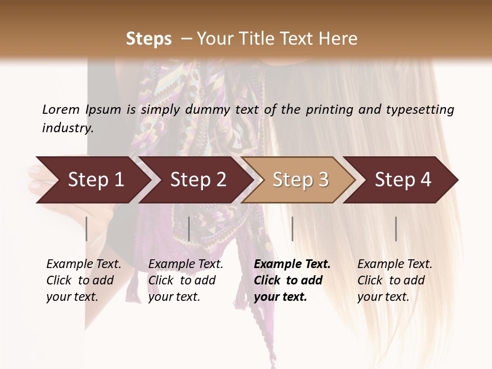 Girl White Holding PowerPoint Template