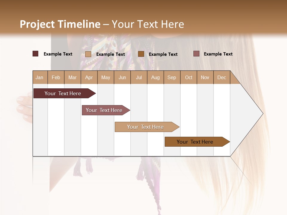 Girl White Holding PowerPoint Template