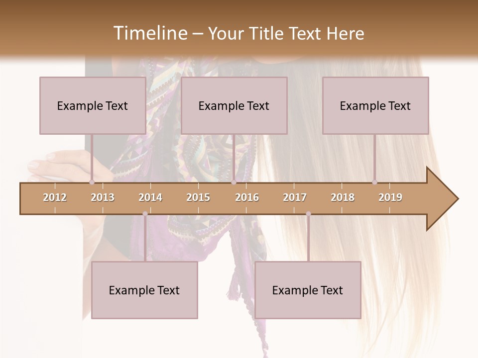 Girl White Holding PowerPoint Template