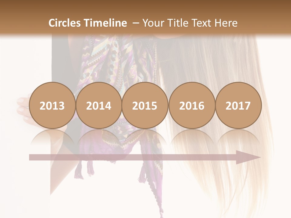 Girl White Holding PowerPoint Template