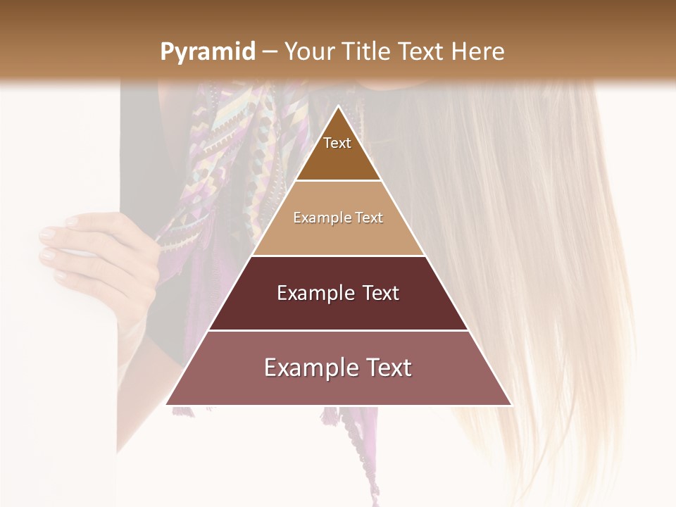 Girl White Holding PowerPoint Template