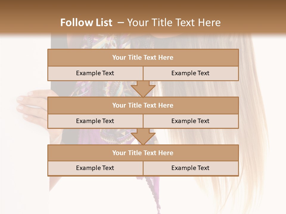 Girl White Holding PowerPoint Template