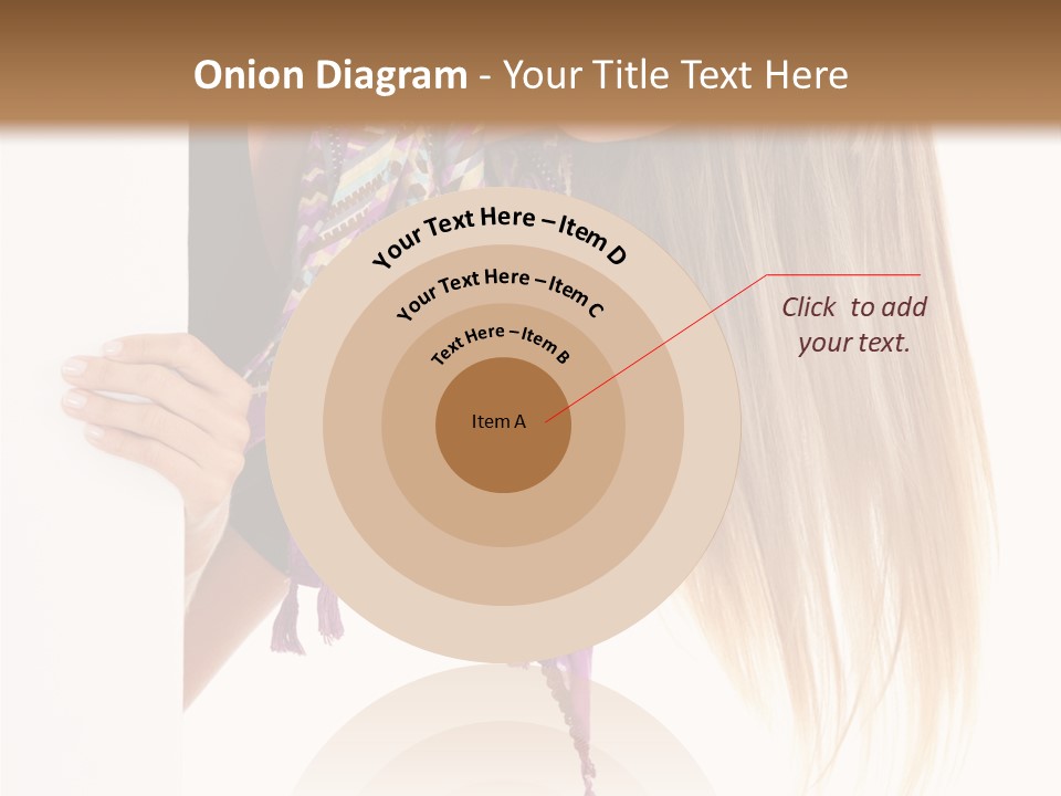 Girl White Holding PowerPoint Template