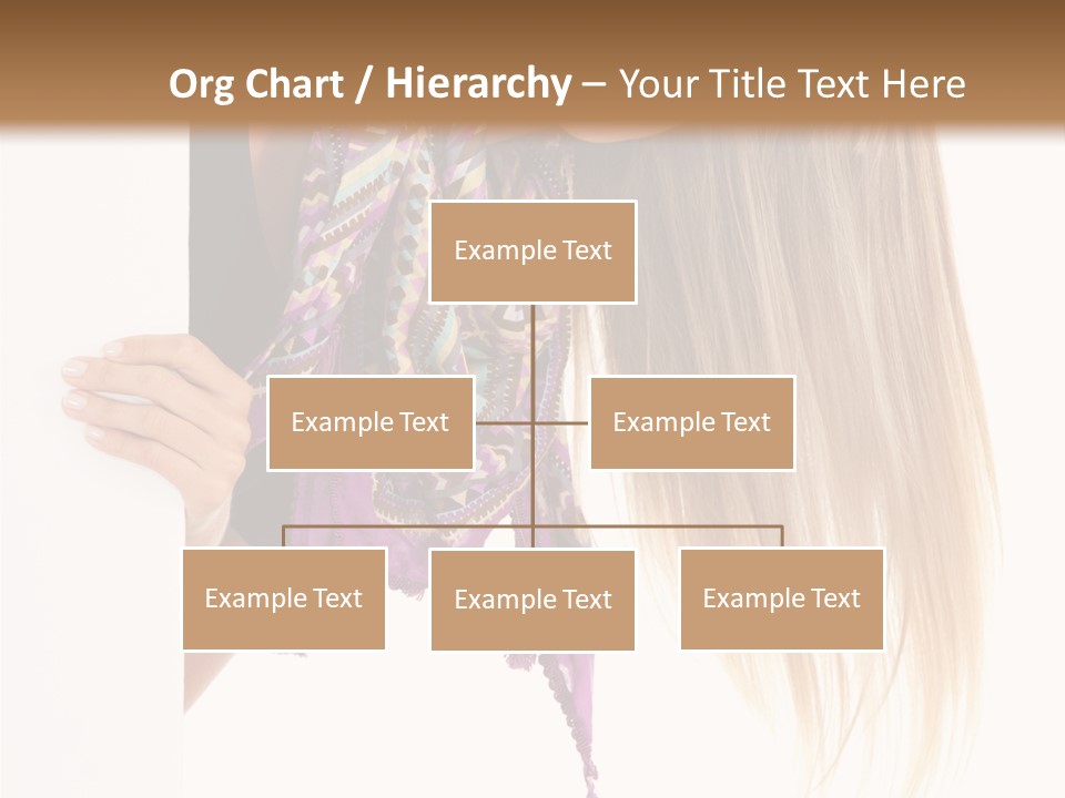 Girl White Holding PowerPoint Template