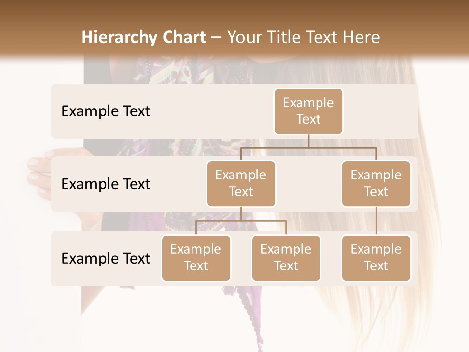 Girl White Holding PowerPoint Template