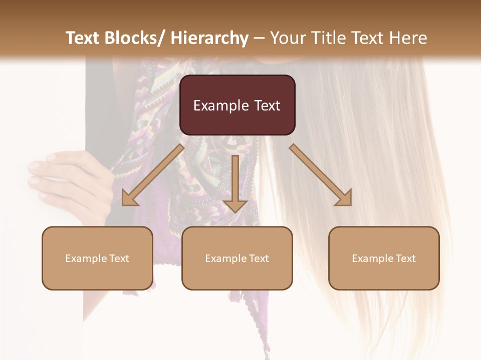 Girl White Holding PowerPoint Template