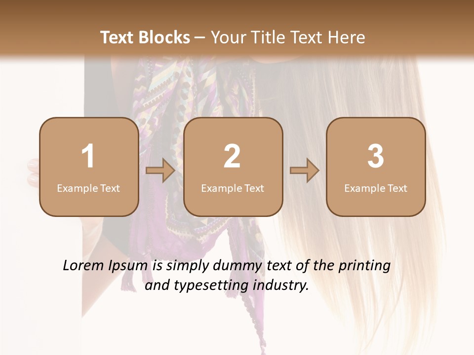 Girl White Holding PowerPoint Template