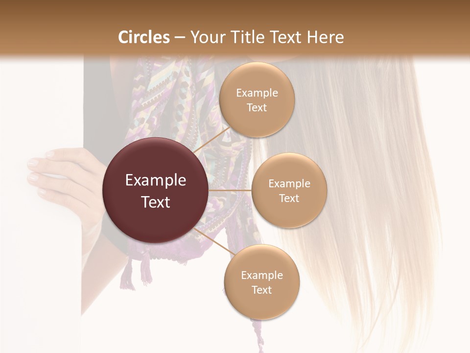 Girl White Holding PowerPoint Template