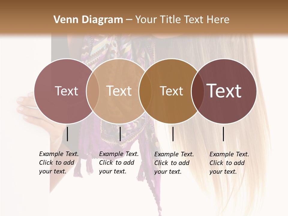 Girl White Holding PowerPoint Template