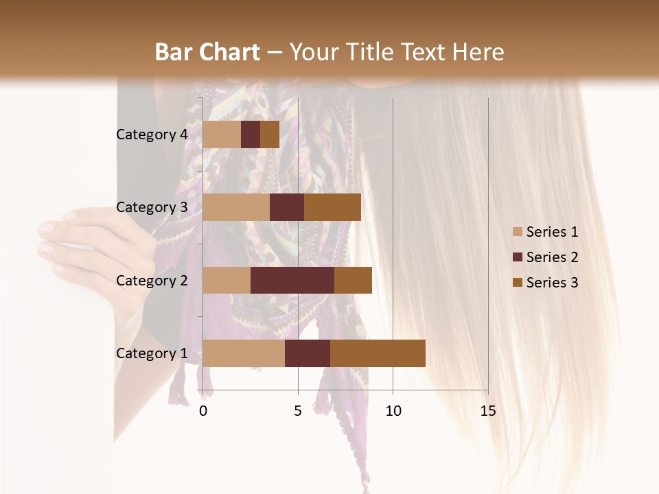 Girl White Holding PowerPoint Template