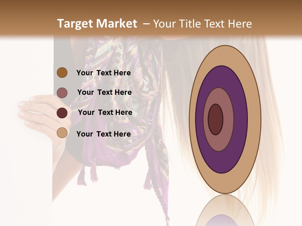 Girl White Holding PowerPoint Template