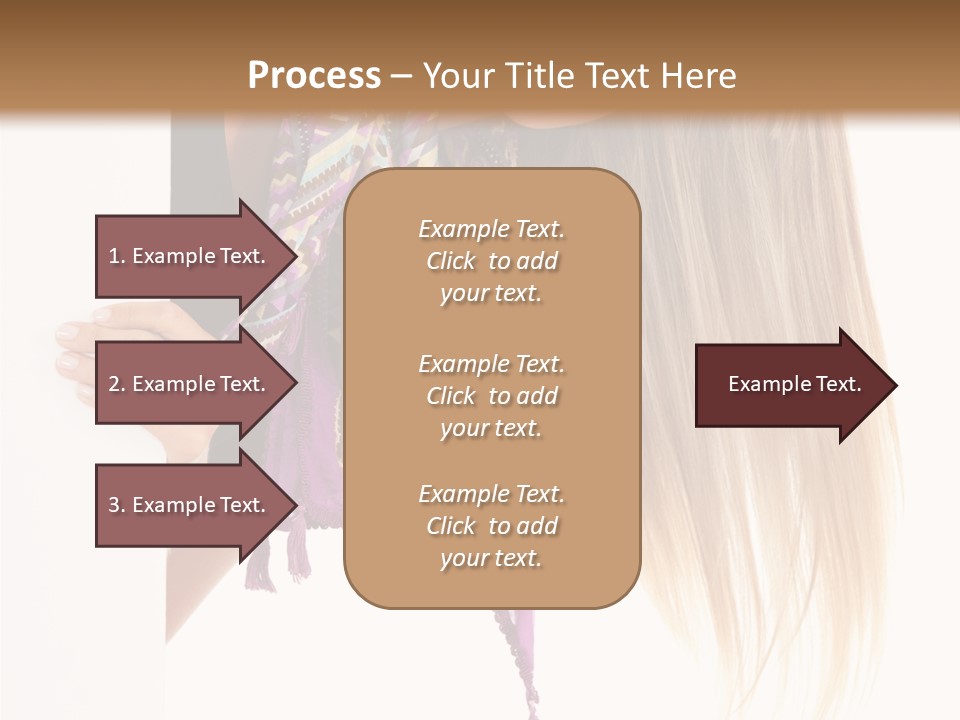 Girl White Holding PowerPoint Template