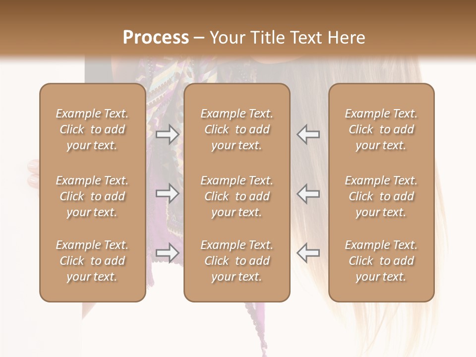 Girl White Holding PowerPoint Template