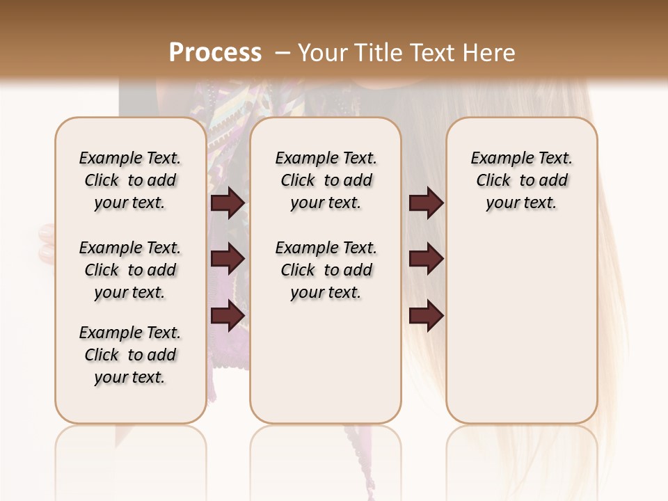 Girl White Holding PowerPoint Template