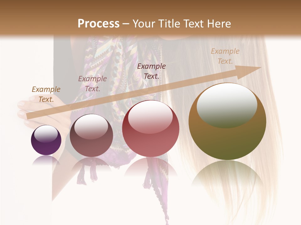 Girl White Holding PowerPoint Template