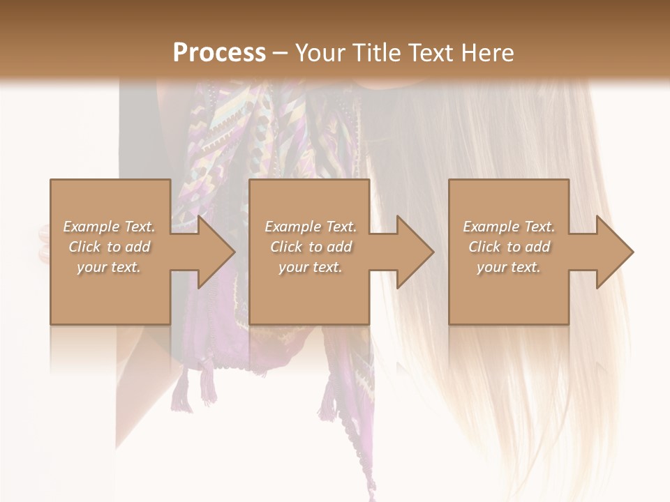 Girl White Holding PowerPoint Template