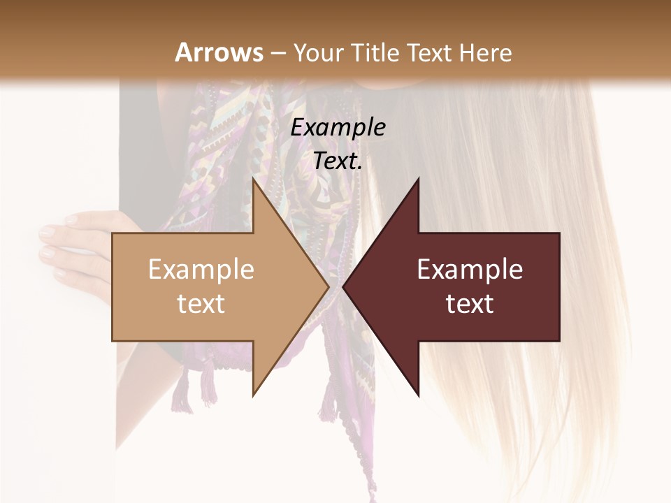 Girl White Holding PowerPoint Template