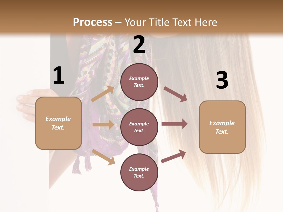 Girl White Holding PowerPoint Template