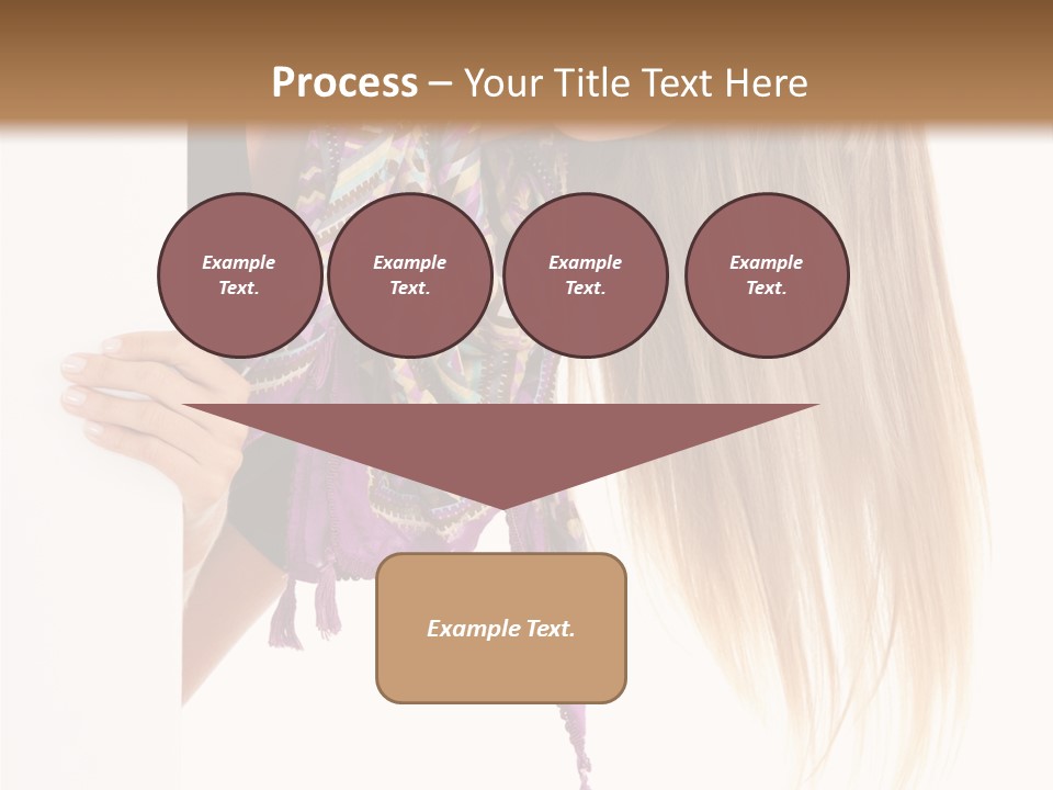 Girl White Holding PowerPoint Template