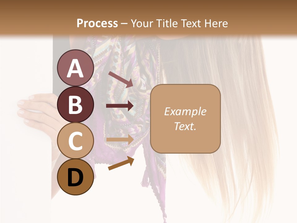 Girl White Holding PowerPoint Template