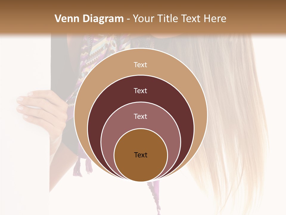 Girl White Holding PowerPoint Template