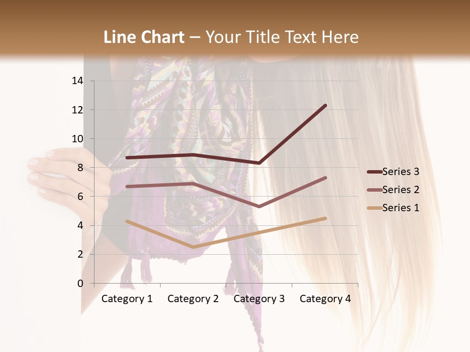 Girl White Holding PowerPoint Template